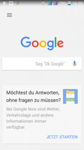 Google Search App Eingabefeld